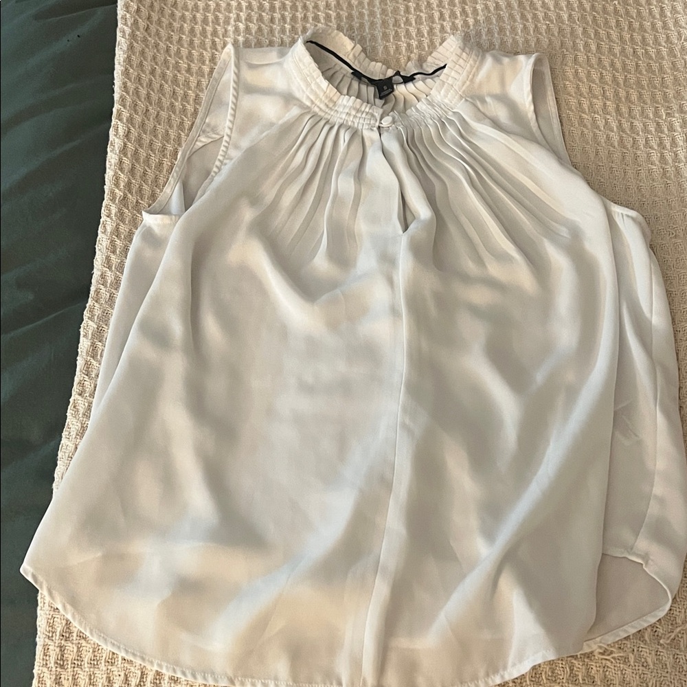 Banana Republic Ivory Sleeveless Blouse